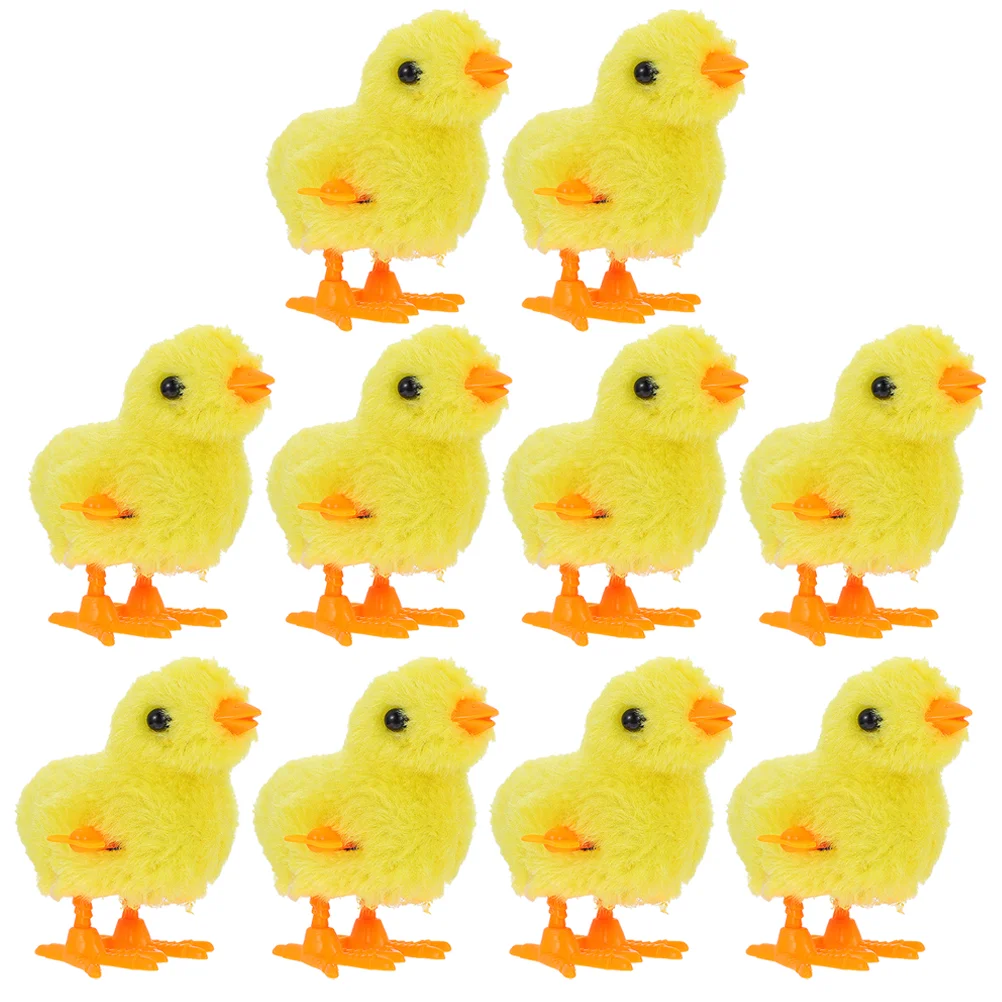 

Easter Toy Chicken Wind Up Chick Clockwork Toys Jumping Party Chicks Kids Hopping Basket Animal Filler Egg Walking Decor