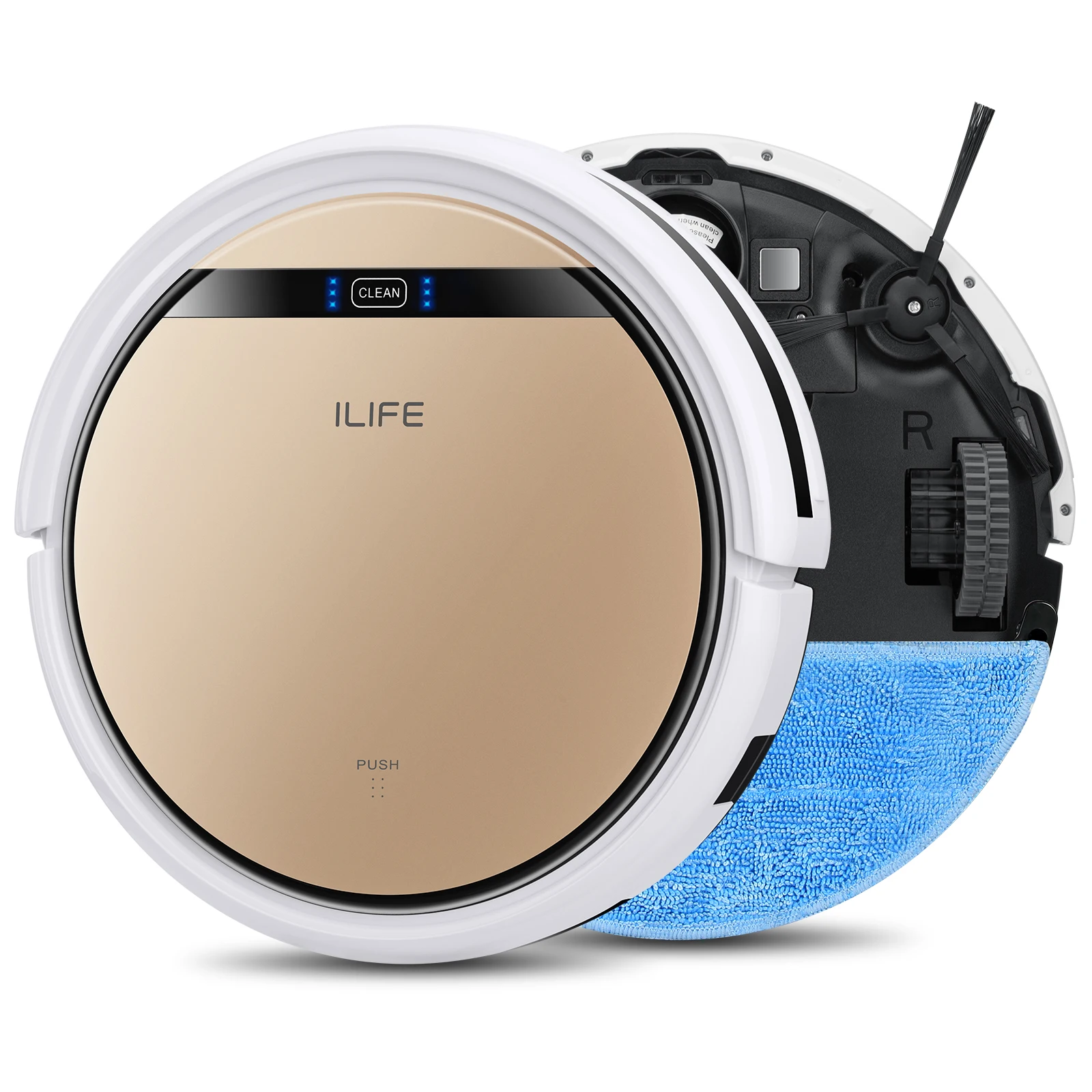 

ILIFE V5s Pro Vacuum Cleaner Robot Sweep & Wet Mop Automatic Recharge for Pet hair and Hard Floor Powerful Suction Ultra Thin