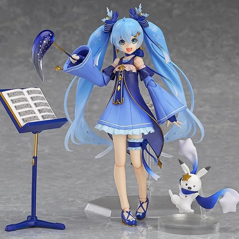

Anime Hatsune Miku Figma037 Star Snow Shake Onion Bicycle Hatsune Girl Cute Trendy Action Figure Collection Model Toy Ornament