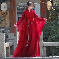 2022 hanfu dress folk dance costume chinese traditional national fairy costume ancient han dynasty princess stage outfits