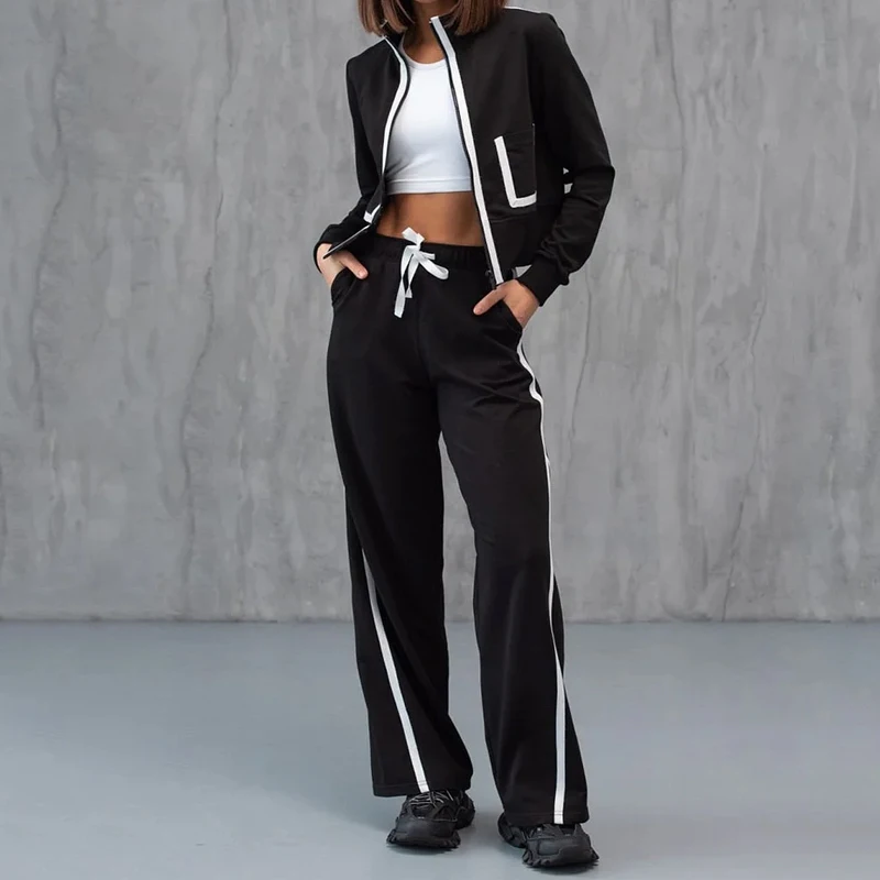 LIYONG комплект из двух предметов женский осенний повседневный простой топ с