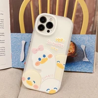 cartoon cute duck suitable for iphone11promax12 13 pro max mini x xs 7 8 p xr interesting phone case