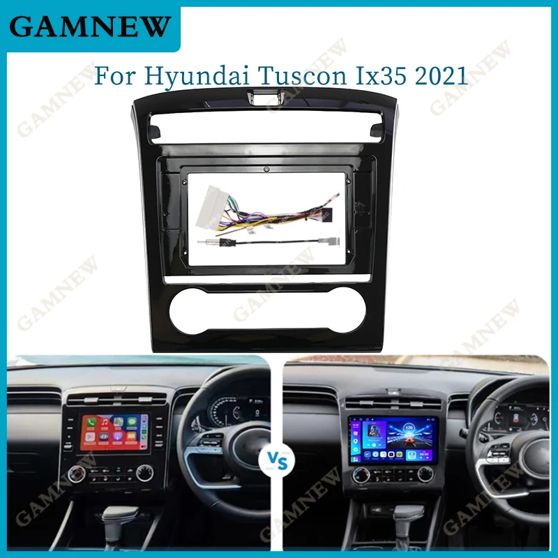 10-дюймовая Автомобильная рамка адаптер Canbus Box для Hyundai Tucson ix35 2021 Android стандартная