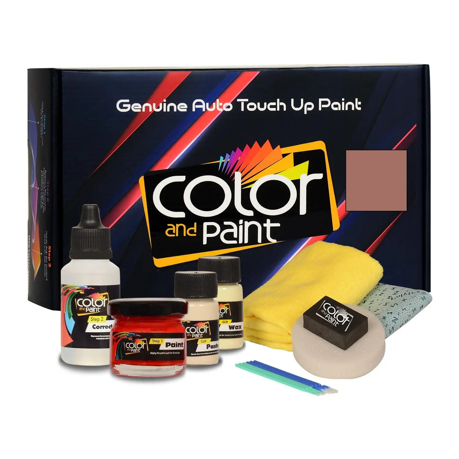 

Color and Paint compatible with General Motors Automotive Touch Up Paint - MEDIUM MUSHROOM - WA190A - Basic Care