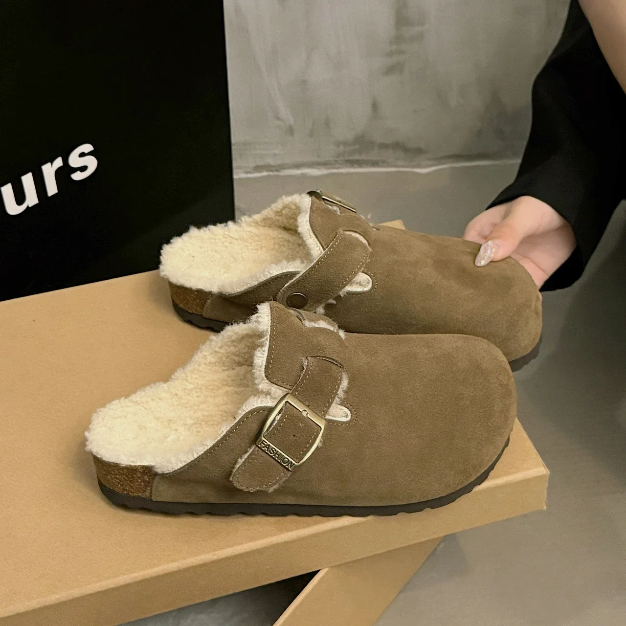 Bebealy замшевые шлепанцы