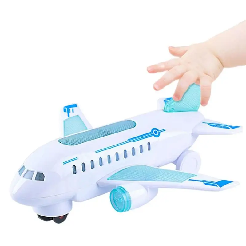 

Toddler Airplane Toy Air Bus Model Plane With Flashing Lights And Sounds Outdoor Parent Child Interactive Game For Boys Girls