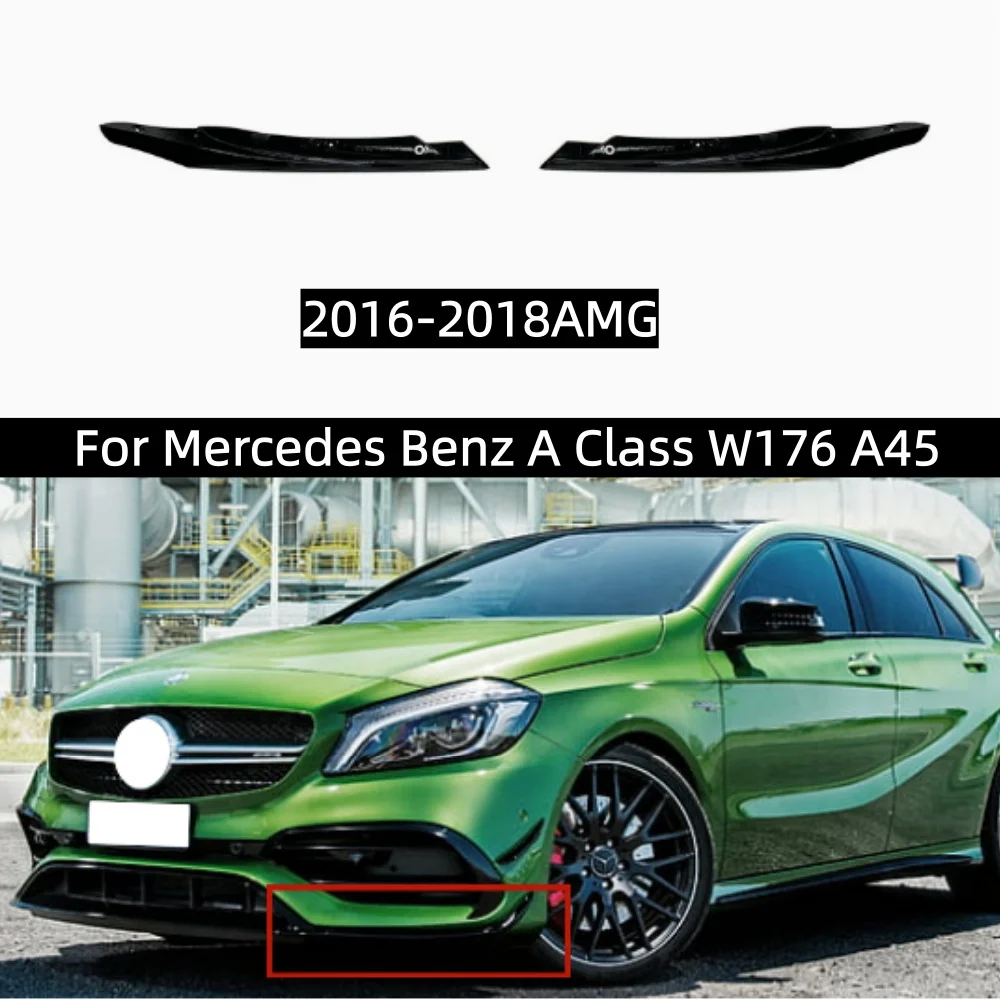 

Декоративные детали для переднего бампера Mercedes Benz A Class W176 A45 2016 2017 AMG