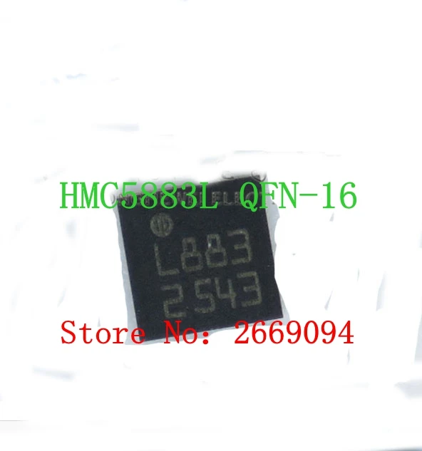 10 шт. 50 шт. HMC5883 Новый HONEYWELL L883 LCC16 цифровой электронный компас датчик 3-осевой магнитный датчик сопротивления HMC5883L