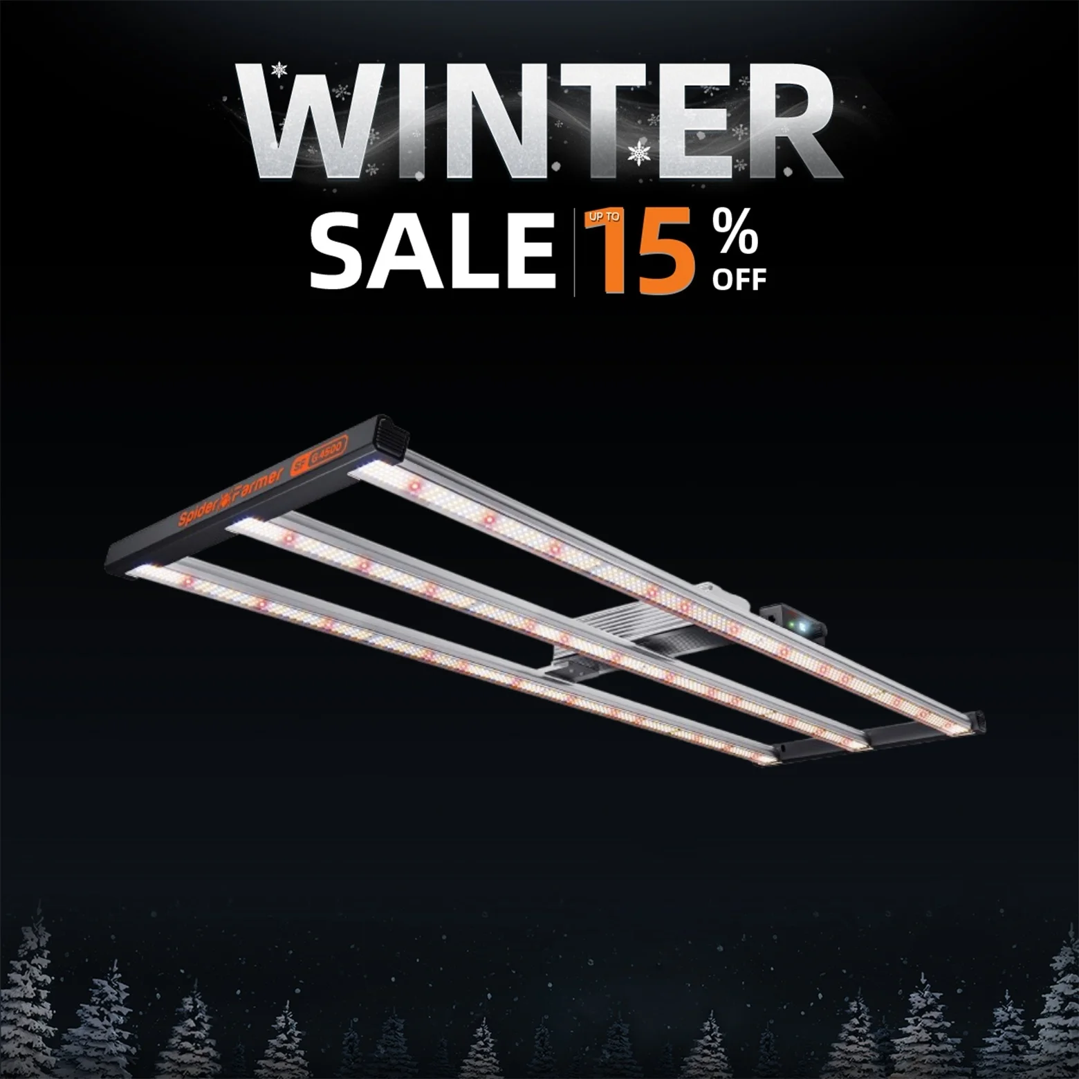 Spider Farmer G4500 430 Вт светодиодный светильник для выращивания полный спектр