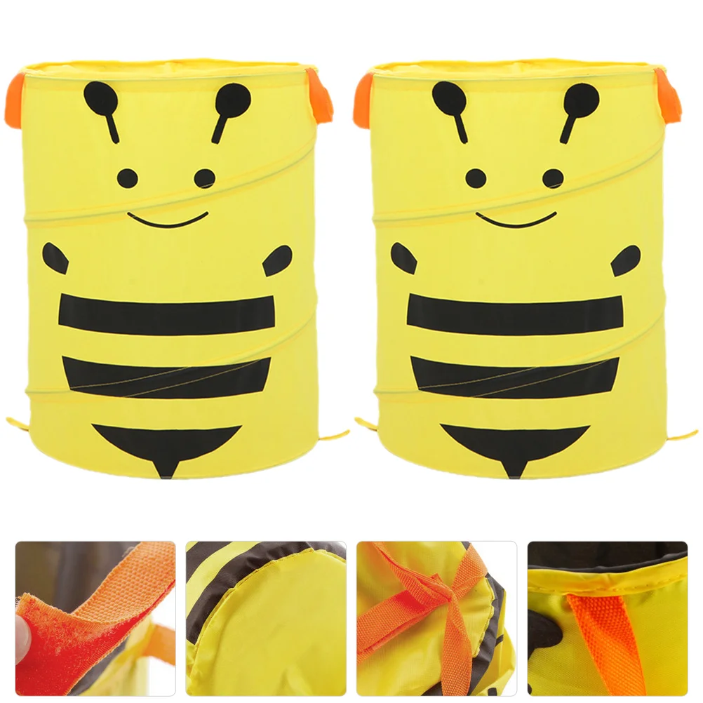 

2 Pcs Car Garbage Can Car Trash Bag Trash Basket Car Garbage Bucket Folding Waste Bucket Collapsible Bin