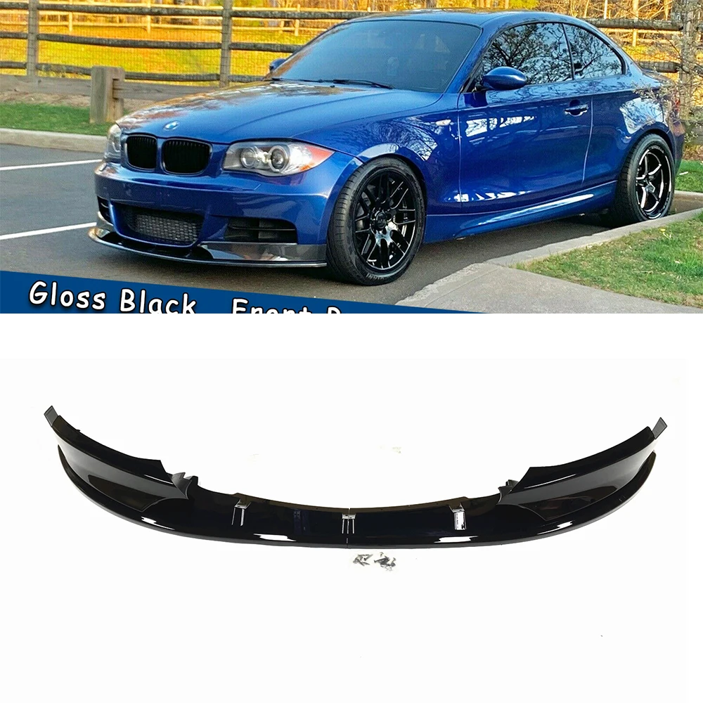 Передний спойлер для бампера BMW 1 Series E82 E88 M Sport 2007-2013 разветвитель боковой крышки