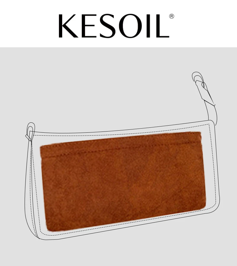 

KESOIL Fit For Lv Pochette Accessoires Liner Bag Felt Organizer Insert with Pockets Lining Storage Support Shaper Accessories