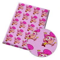 cartoon movie character bullet textured fairly oddparents liverpool patchwork tissue kids home textile 50145cm