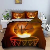 23pcs basketball pattern duvet cover luxury bedding set for sport enthusiast home decor single twin king queen quilt cover