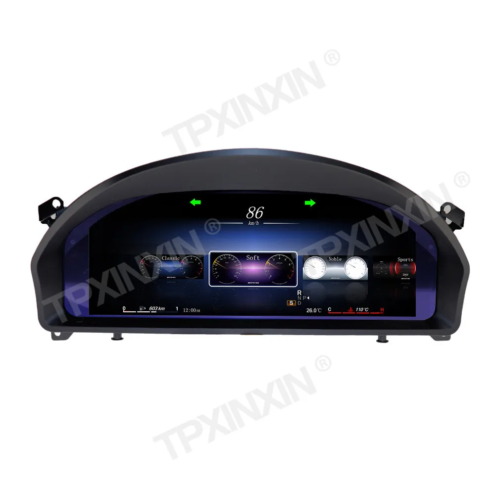 Фото 12,3-дюймовый цифровой LCD-дисплей для Mercedes-Benz E-класса W207 2009-2012, приборная панель, спидометр, одометр, дисплей на панели приборов №2