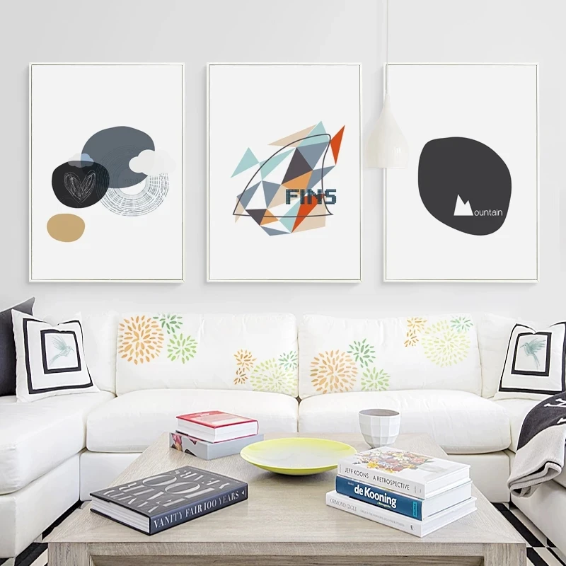 

Simple Abstract Geometric Pattern A4 Canvas Art Painting Print Poster Picture Wall Office Living Room Home Decoration Murals