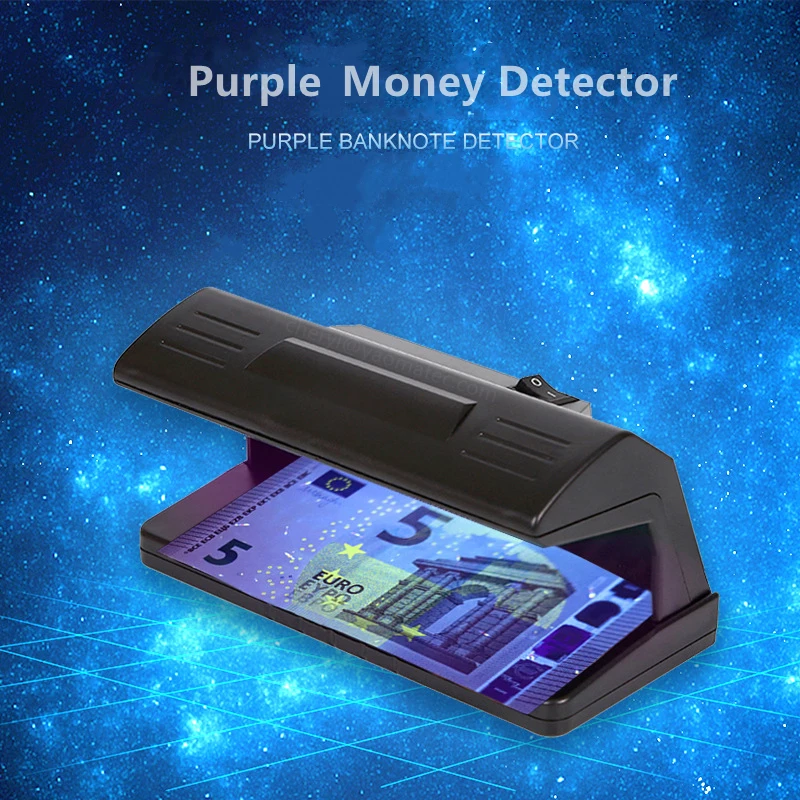 

Ultraviolet Purple Uv Light Practical Counterfeit Bill Handheld Currency Fake Money Detector Checker Black Color Forged Tester