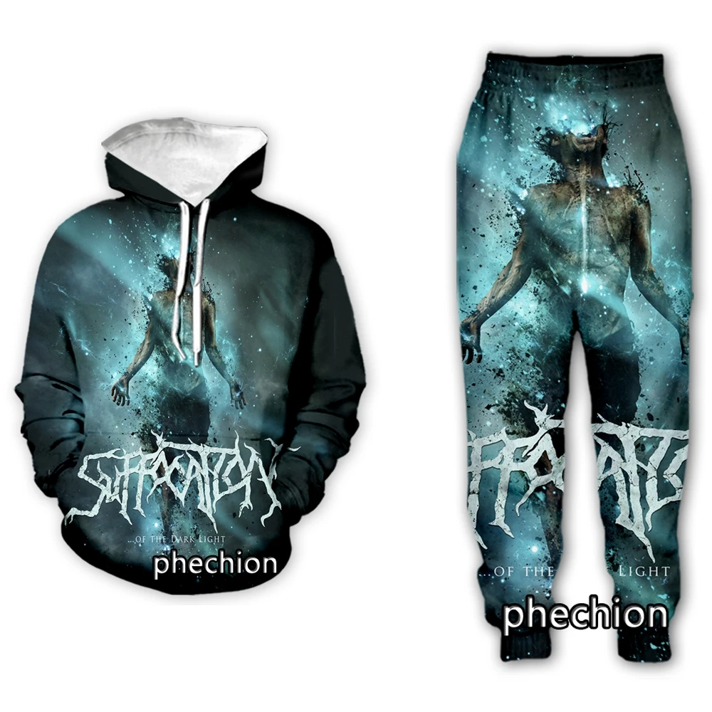 

phechion New Men/Women Suffocation Band 3D Print Clothing Long Sleeve Fashion Sweatshirt Hoodies Sport Casual Pants Z75