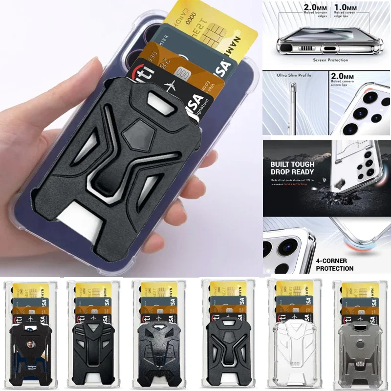 Фото Для iPhone 11/11 Pro/11 Pro Max/12/12 Pro/12 Mini/12 Pro Max Чехол Doka Armor Слот для карт Противоударный бронированный чехол Разработанный чехол №5
