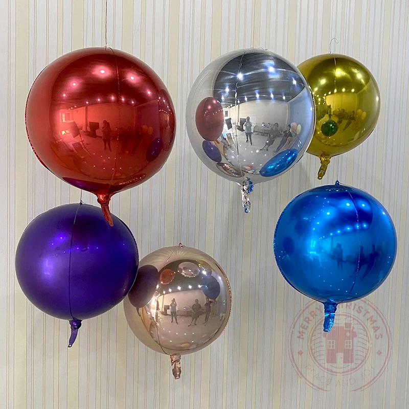 22-дюймовые воздушные шары с металлическим блеском розовое золото 4D алюминиевая