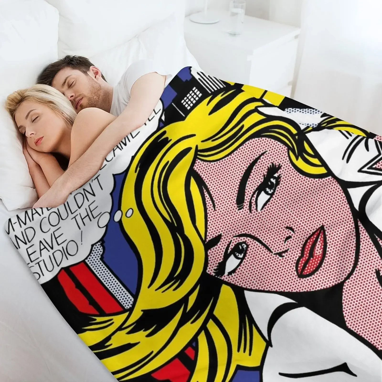 Плед Roy Lichtenstein Поп-арт плюшевый