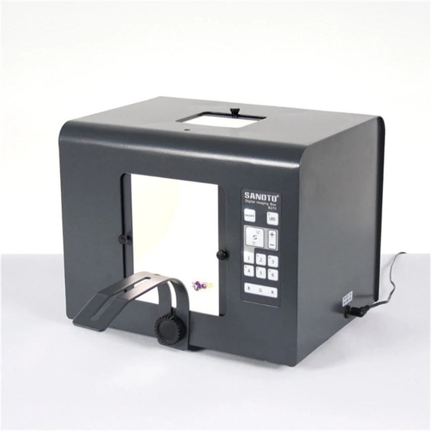 

dimmable 20w B350 30CM digital studio light box with RGB full color for jewelry photography cube lightbox Sanoto