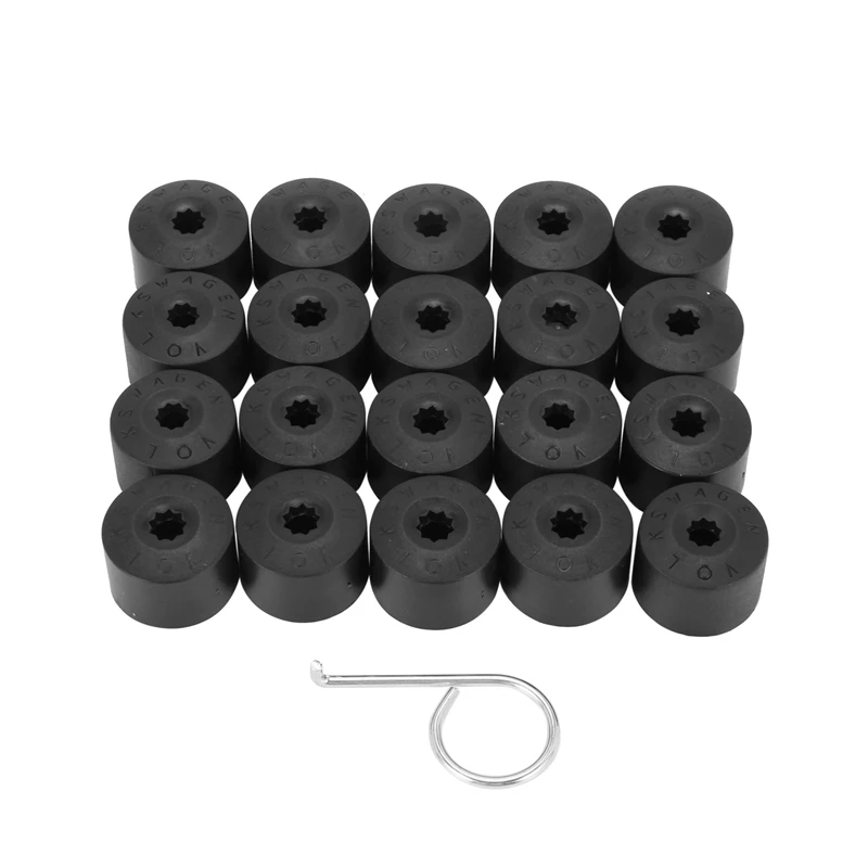 

20 Wheel Nut Bolt Cover Cap 17mm For Volkswagen Golf MK4 Passat Beetle