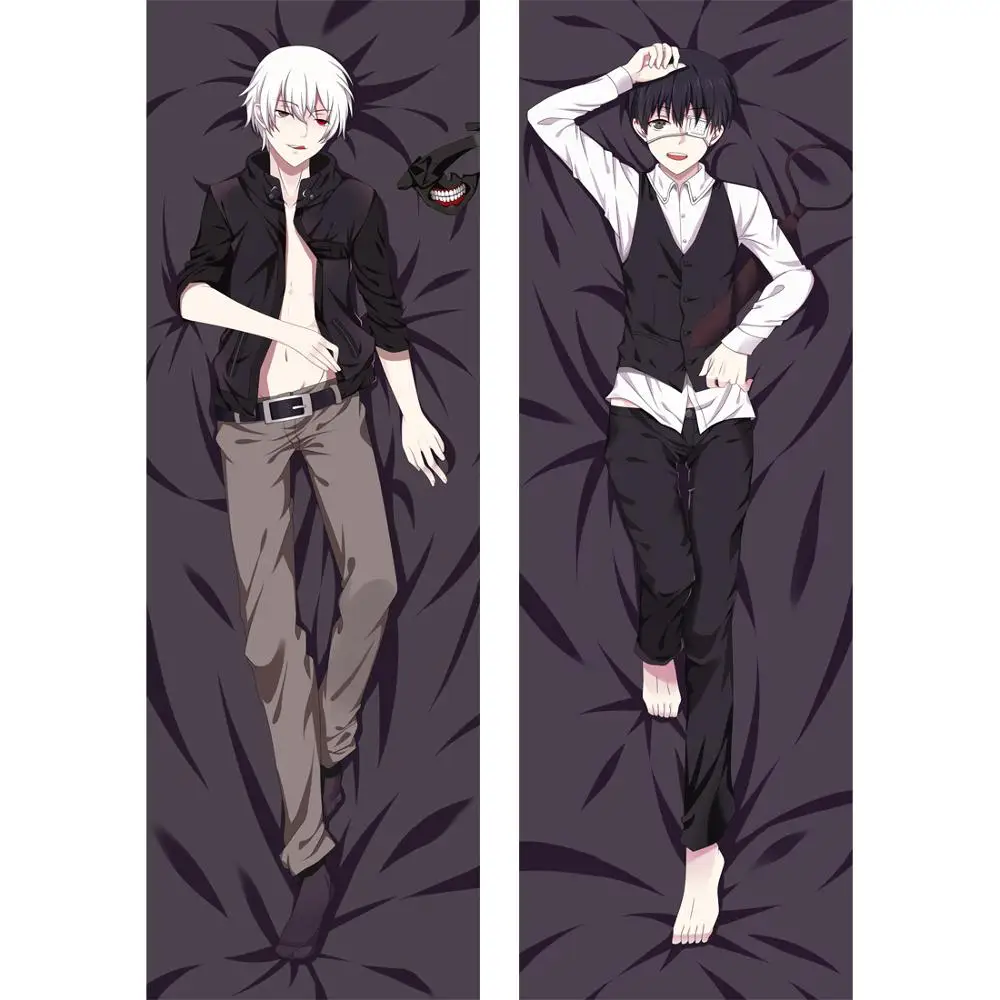

60x180cm Anime Tokyo Ghoul Ken Kaneki Cosplay Hugging Body Cushion Pillow Case Pillow Cover