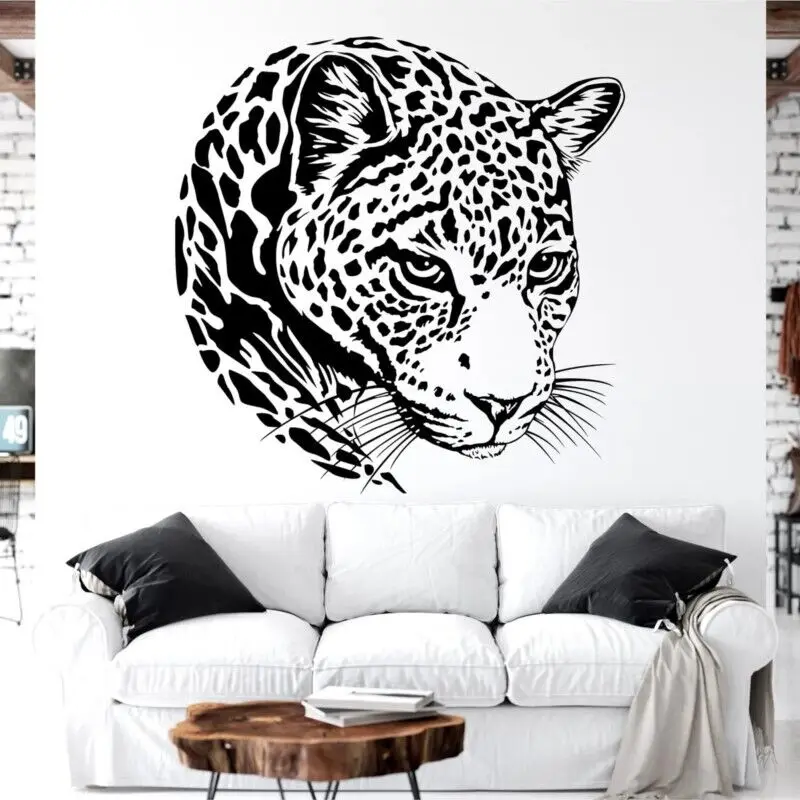 Настенная Наклейка с животными дикий Африканский Ягуар властный Настенный декор