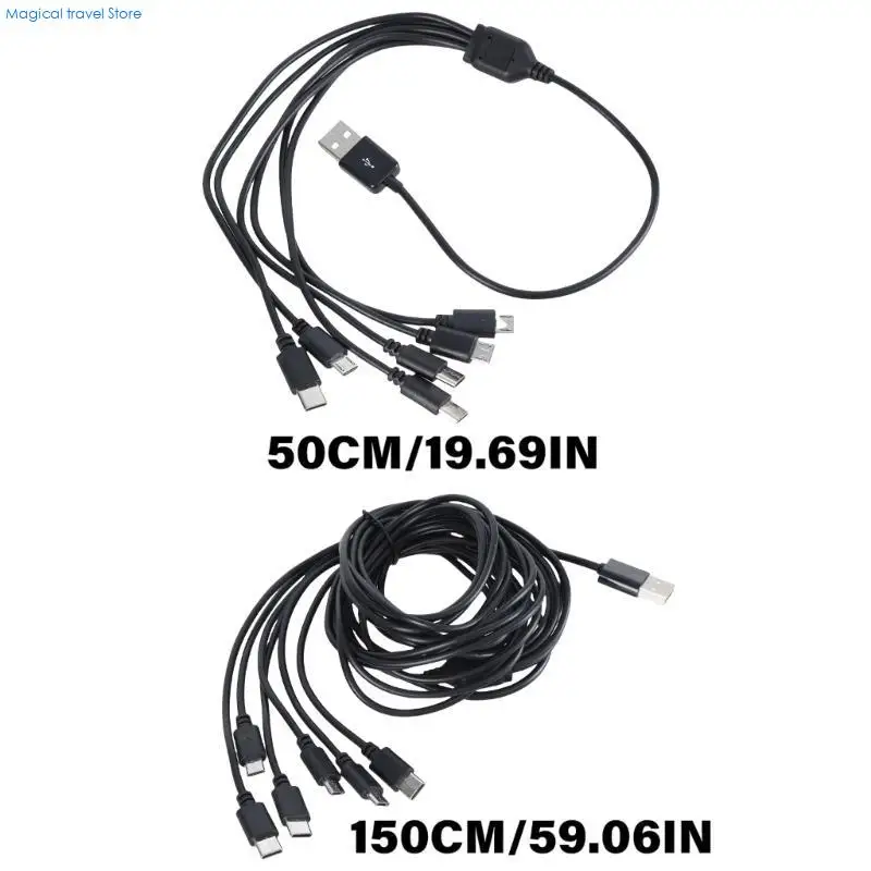 N2UB Удобный многопортовый зарядный шнур USB-разветвитель с 3 5-контактными USB-разъемами и 3 выходными разъемами типа C для со (art.: 3920dbcb030ba) - 3920dbcb030ba