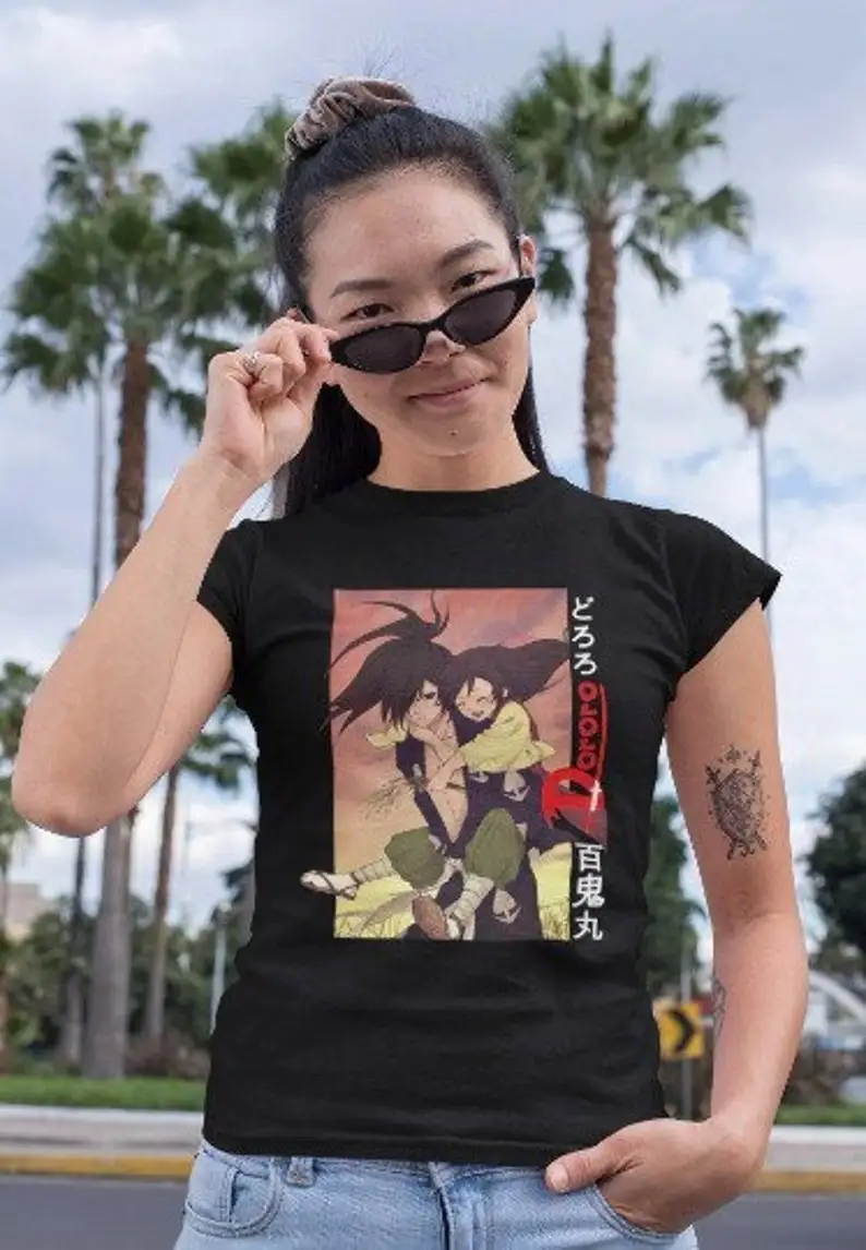 Футболка Hyakkimaru dororo футболка Dororo рубашка забавная толстовка унисекс аниме Манга