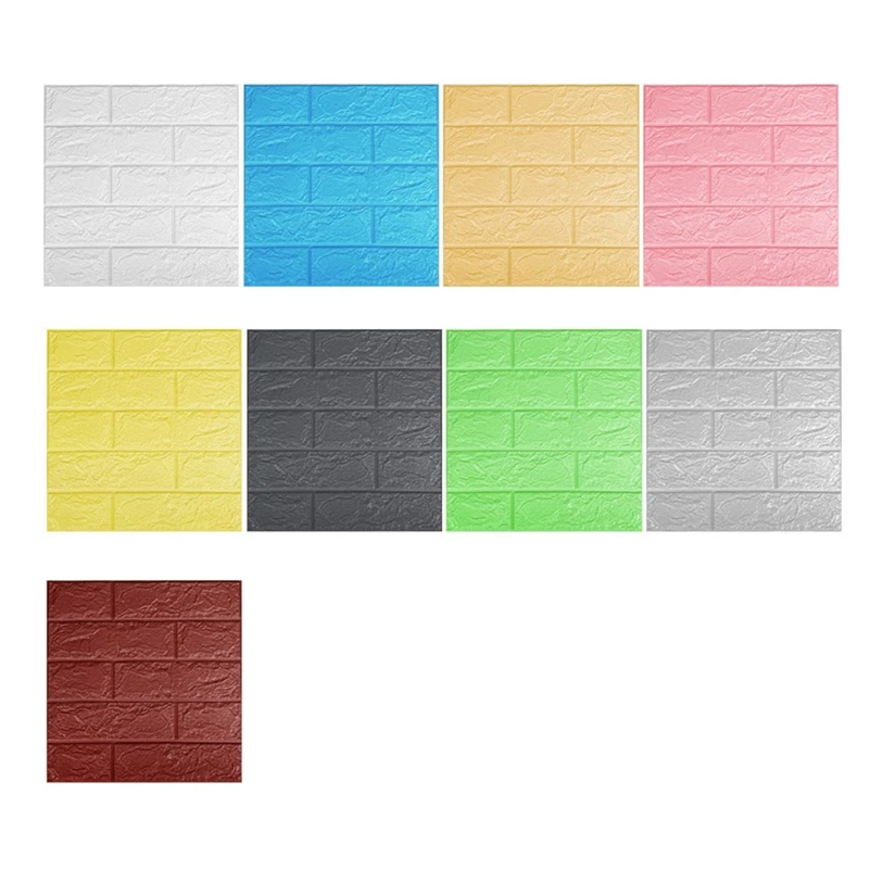 

20PCS 35X38.5Cm 3D Wall Stickers Self Adhesive Foam Brick Room Decor DIY Wallpaper Wall Decor Wall Sticker