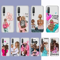 yinuoda fashion super mom baby girl phone case for redmi note 5 7 8 9 10 a k20 pro max lite for xiaomi 10pro 10t