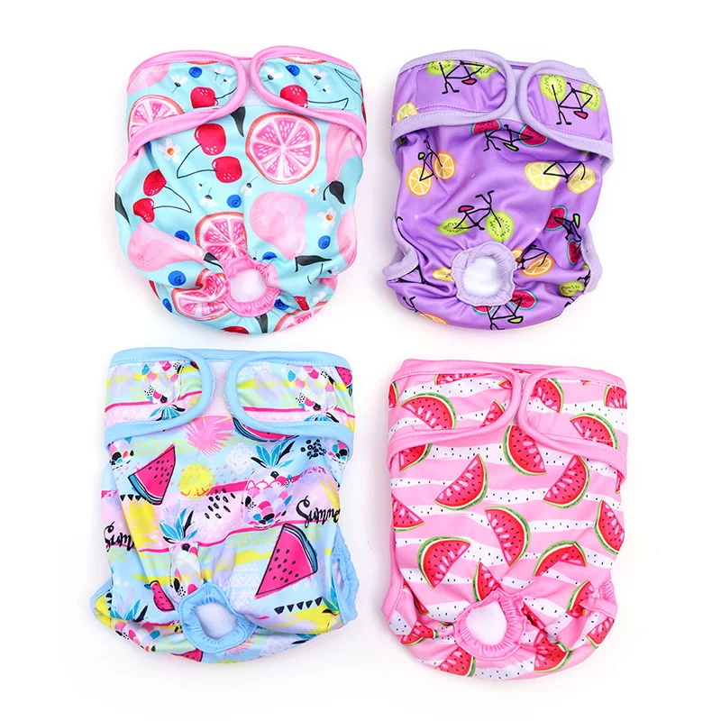 

Waterproof Pets Diaper Female Dog Diapers Underwear Diaper Sanitary Panties Physiological Shorts Pants for Small Medium Dogs