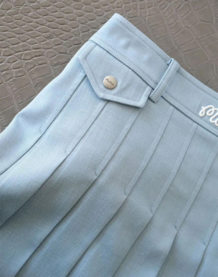 Womens Golf Tennis Skirt School A-Line Skater Skirts with Lining Shorts