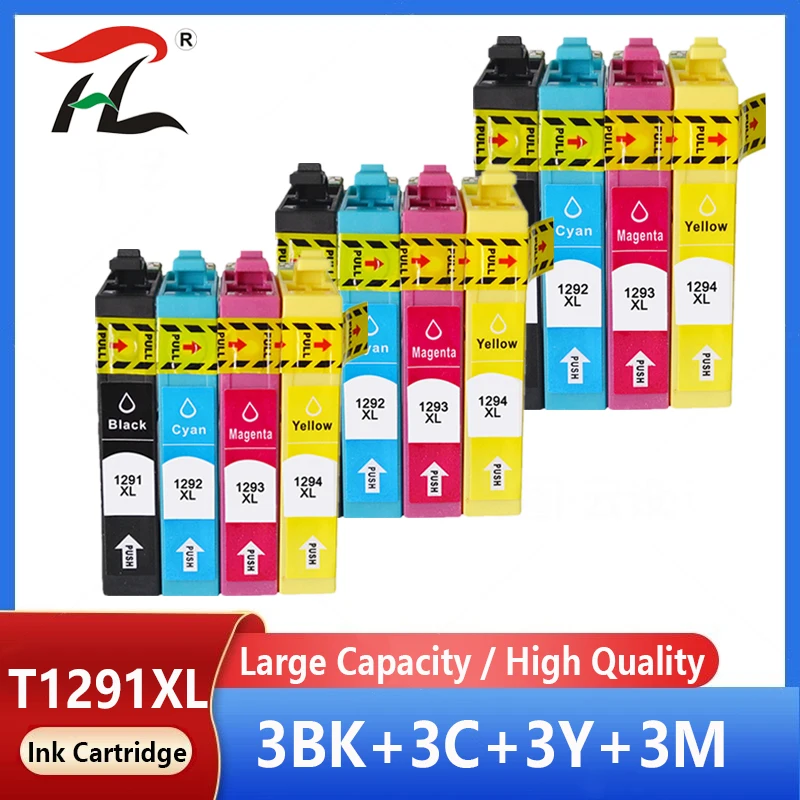 

T1295 Compatible for Epson T1291 T1292 T1293 T1294 Ink Cartridge for SX235 SX420W SX425W SX435W SX525WD SX535WD WF-7515 B42WD