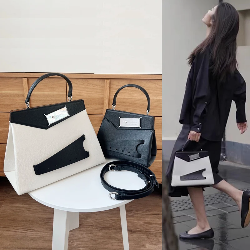 

104244 104245 Fashion Classic Fashionable Luxury Design Origami Bag Deformation Bag Triangle Bag Cowhide Women Bag