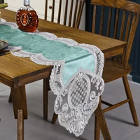 lace table runner luxury european style dining table coffee table decor tv cabinet long table runners wedding decoration