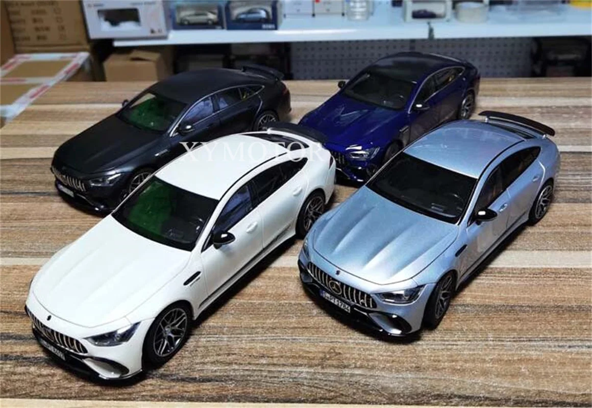 

NOREV 1/18 для Benz AMG GT 4Matic 2021 C63, металлическая литая модель автомобиля, игрушки, подарки, белый/черный/серебристый/синий для коллекции украшений