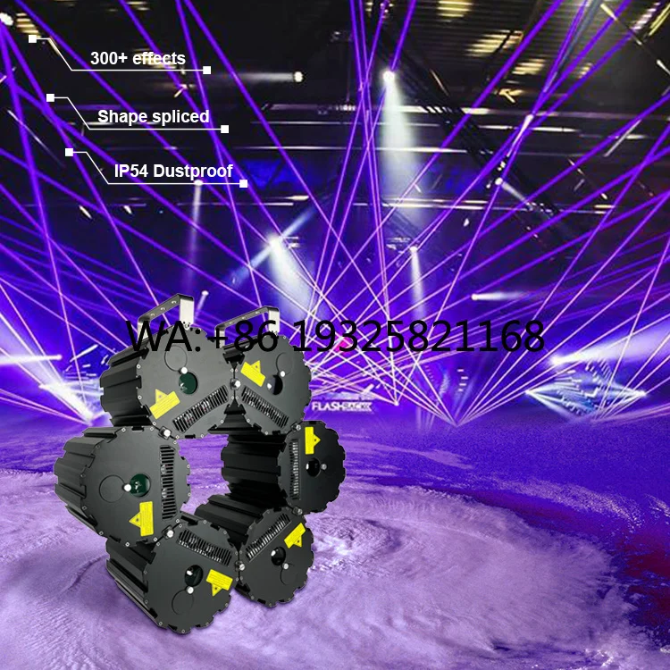 Фото 6W RGB лазерный светильник для дискотек, DMX, DJ, сценических выступлений, KTV №1