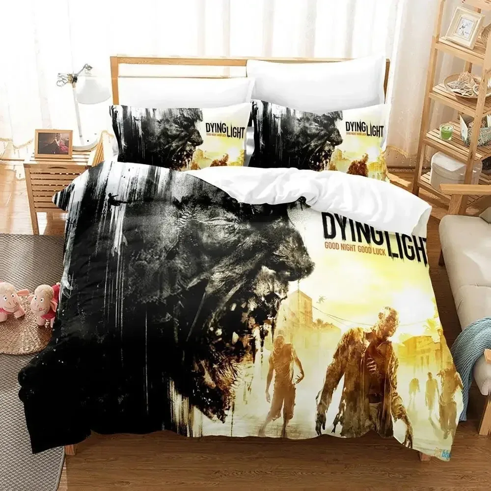 3d Print Game Dying Light 2-Stay Human Комплект постельного белья Single Twin Full Queen King Size для взрослых и