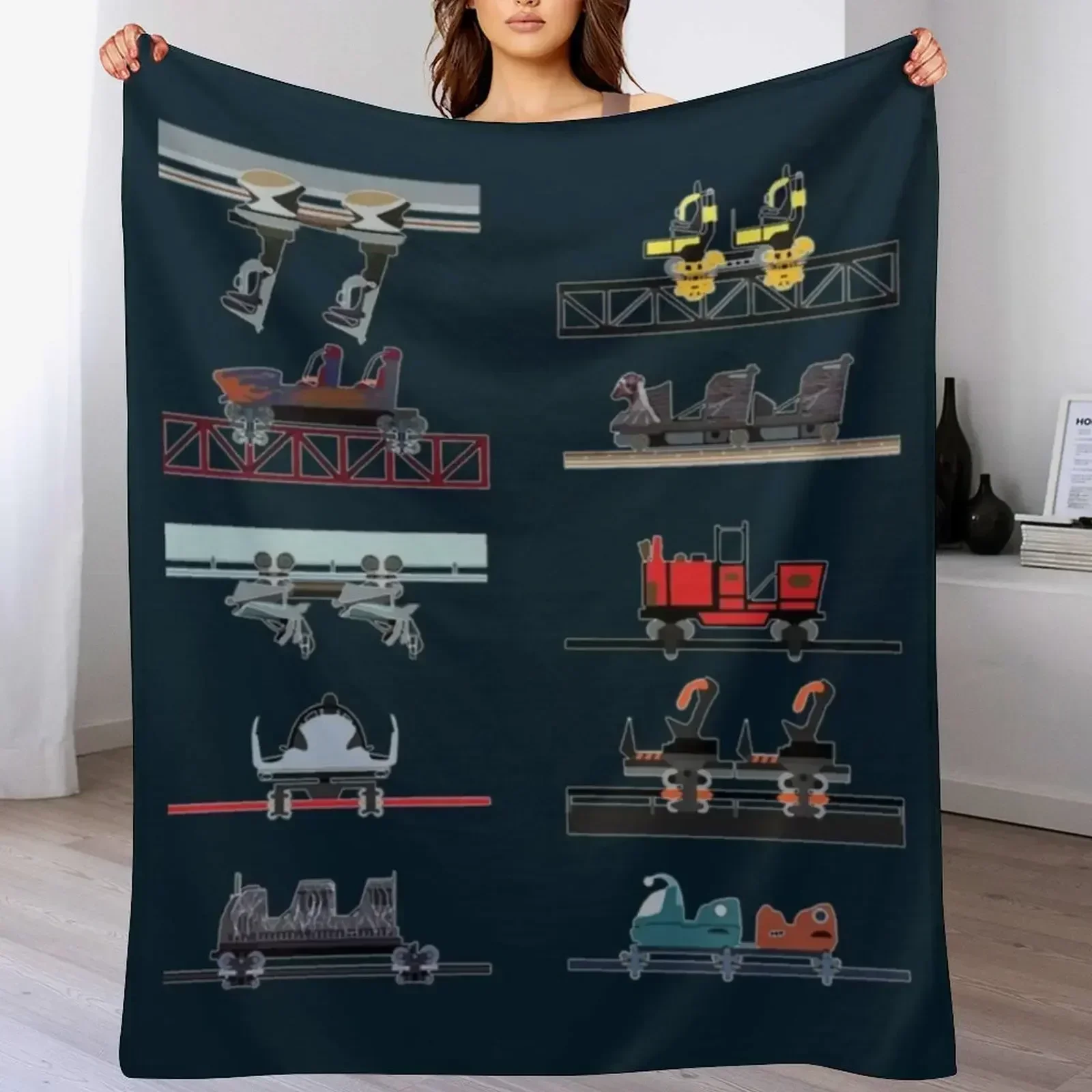 Одеяло Alton Towers Coaster Cars Дизайнеры самых маленьких летних одеял