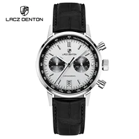 2022 new lacz denton mens quartz watches mens top brand luxury chronograph watch for men sports stainless steel waterproof clock