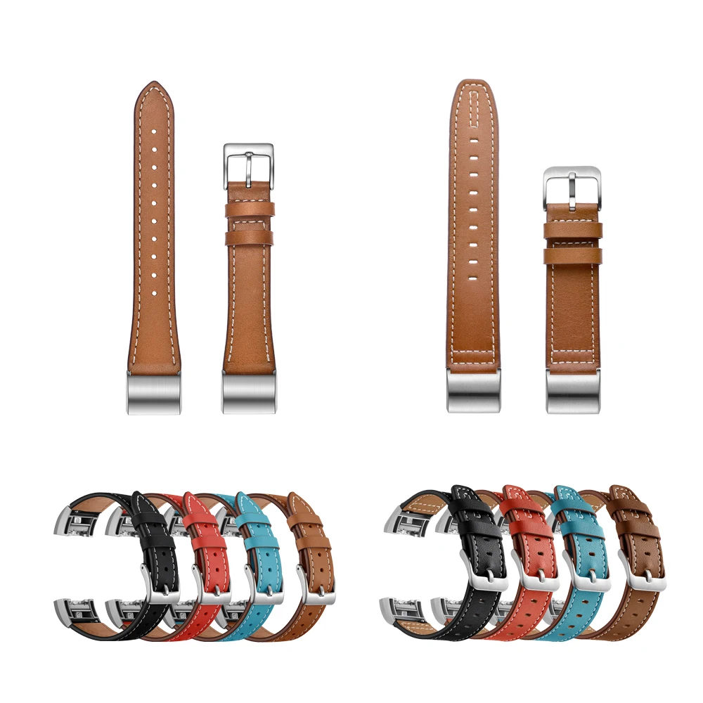 

Genuine Leather watch strap for Fitbit Charge2 watch Easy Detachable watch band