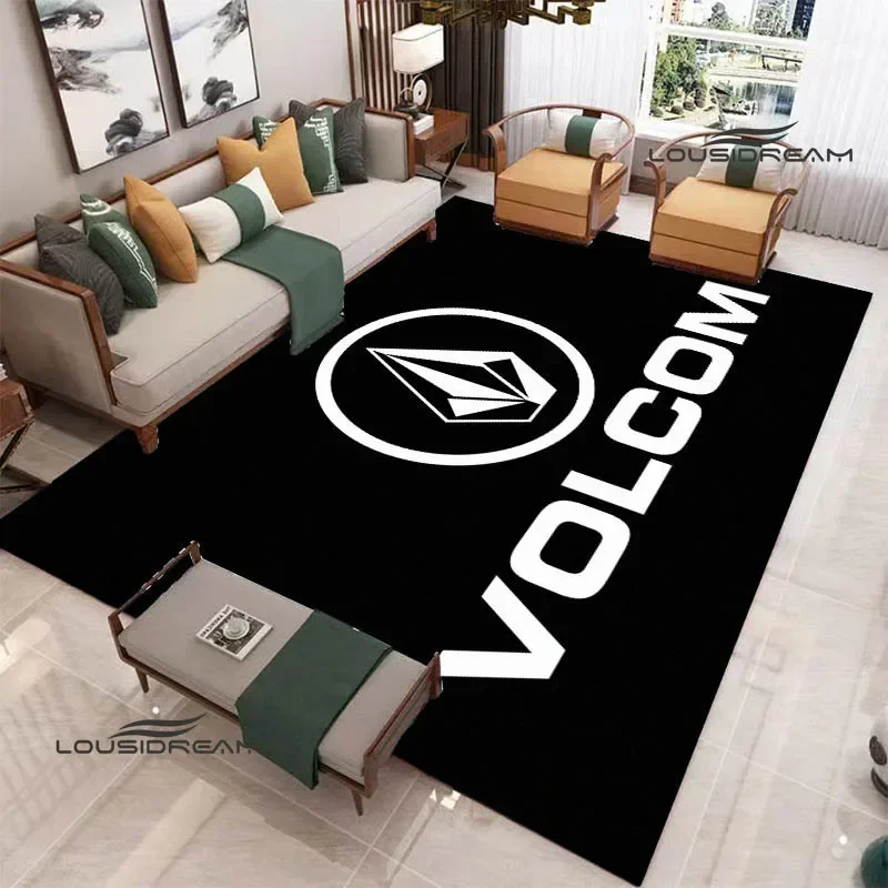 3D V-VOLCOM Ковер с логотипом и принтом Нескользящий ковер Коврик для йоги Ковры