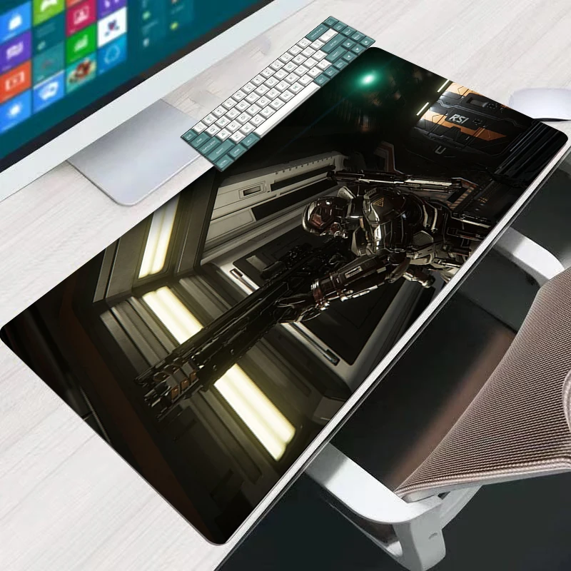 

Star Citizen Gaming Mouse Pad Pc Accessories Keyboard Mat Game Mats Mousepad Laptop Anti-skid Cool Computer Desk Accessories