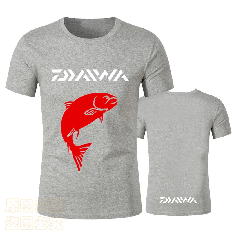 2021 Man Quick Dry Fishing Clothing Shirt Men Outdoor Sports Breathable Fishing Shirt Fish Prints Summer Daiwa Fishing Jersey