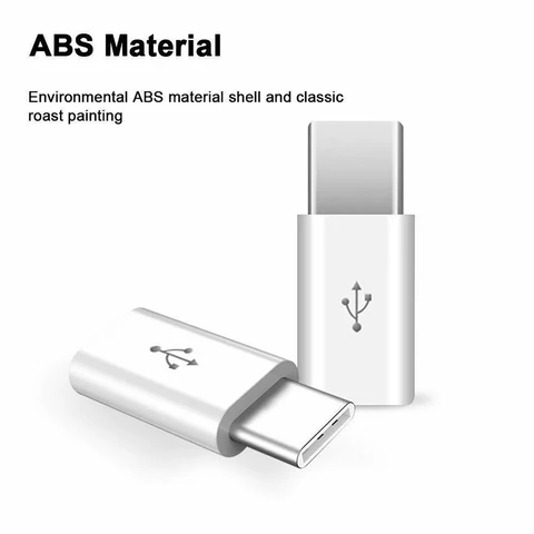 Переходник USB-C (разъем)/Micro USB (штекер), USB 2.0, для зарядки, для телефонов Samsung, Xiaomi, Huawei