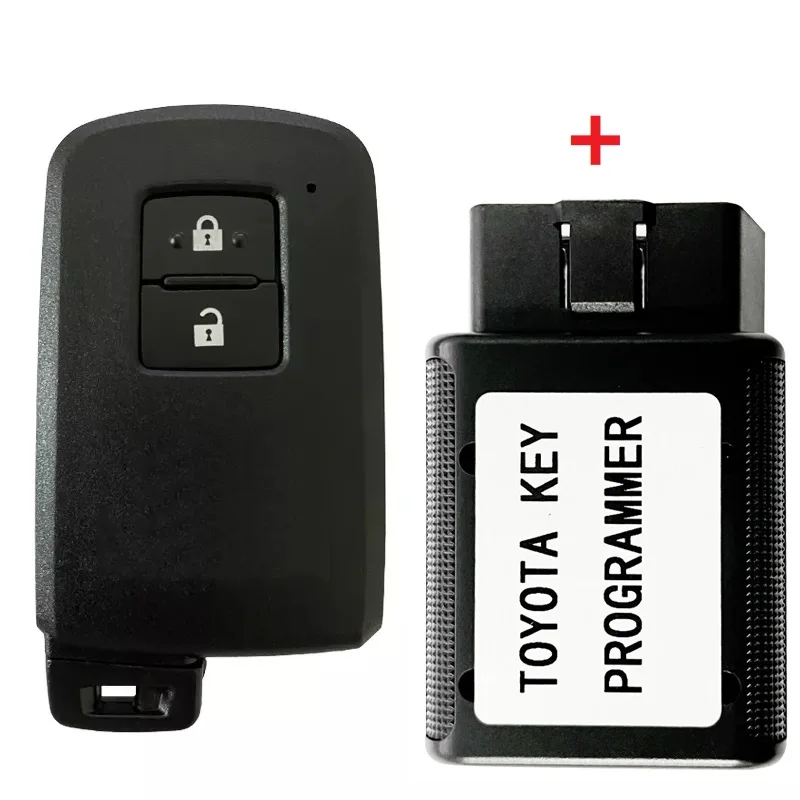 Смарт-ключ CN007158 KD MATE OBD + BA7EQ 2 кнопки для Toyota Yaris Auris чип P1 88 0020 8A 433 МГц номер детали