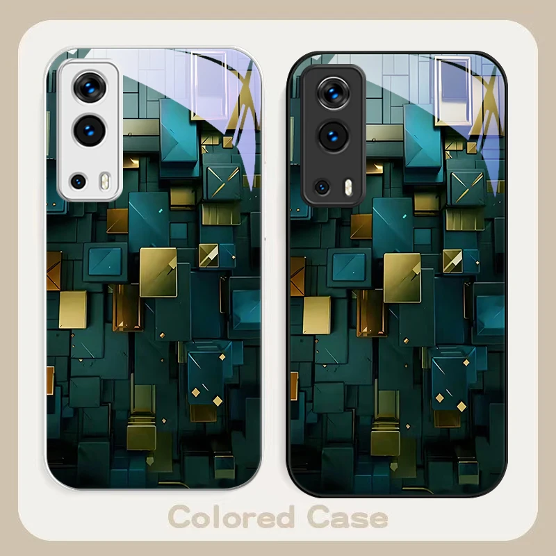 Bronze Space Far Peak For VIVO Y72 X100 Pro Y55 16 V20 29 V30 X60 Y11s Y20 X80 5G Y36 4G V23e Tempered Glass Phone Case